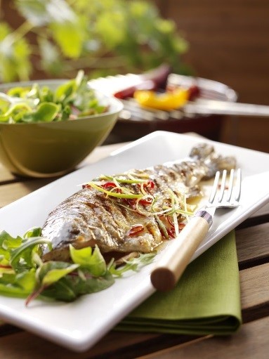 Ginger and Lemongrass Barbecued Trout