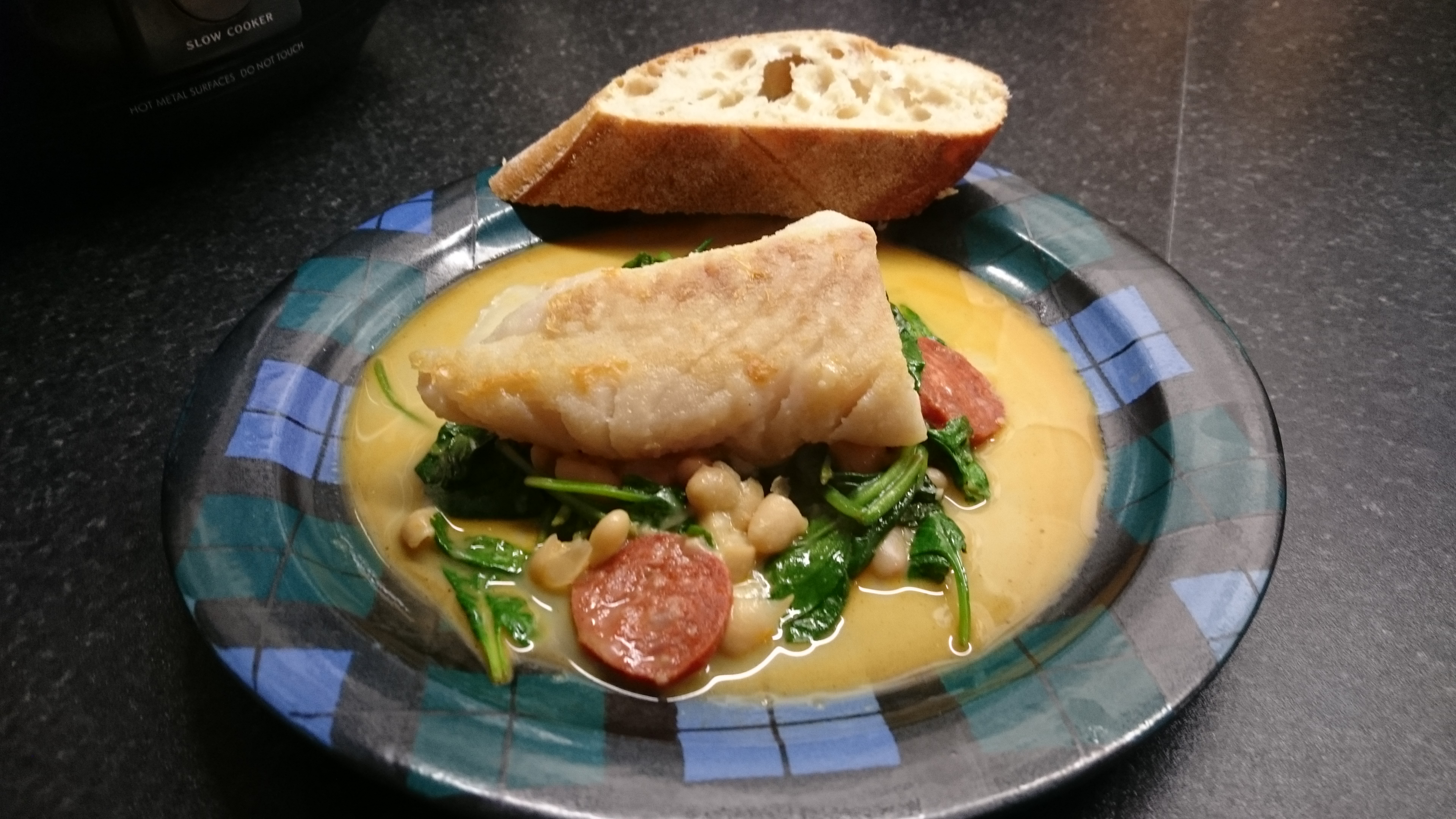 One-Pot Pollock with Chorizo, Butterbeans & Goats' Cheese - Fishbox