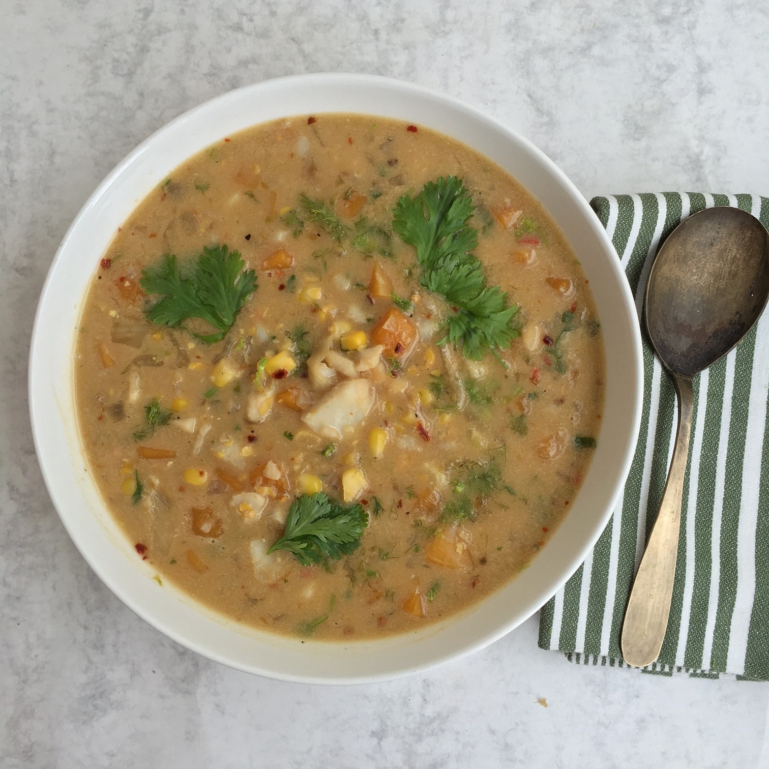 Squash and Smoked Haddock Chowder