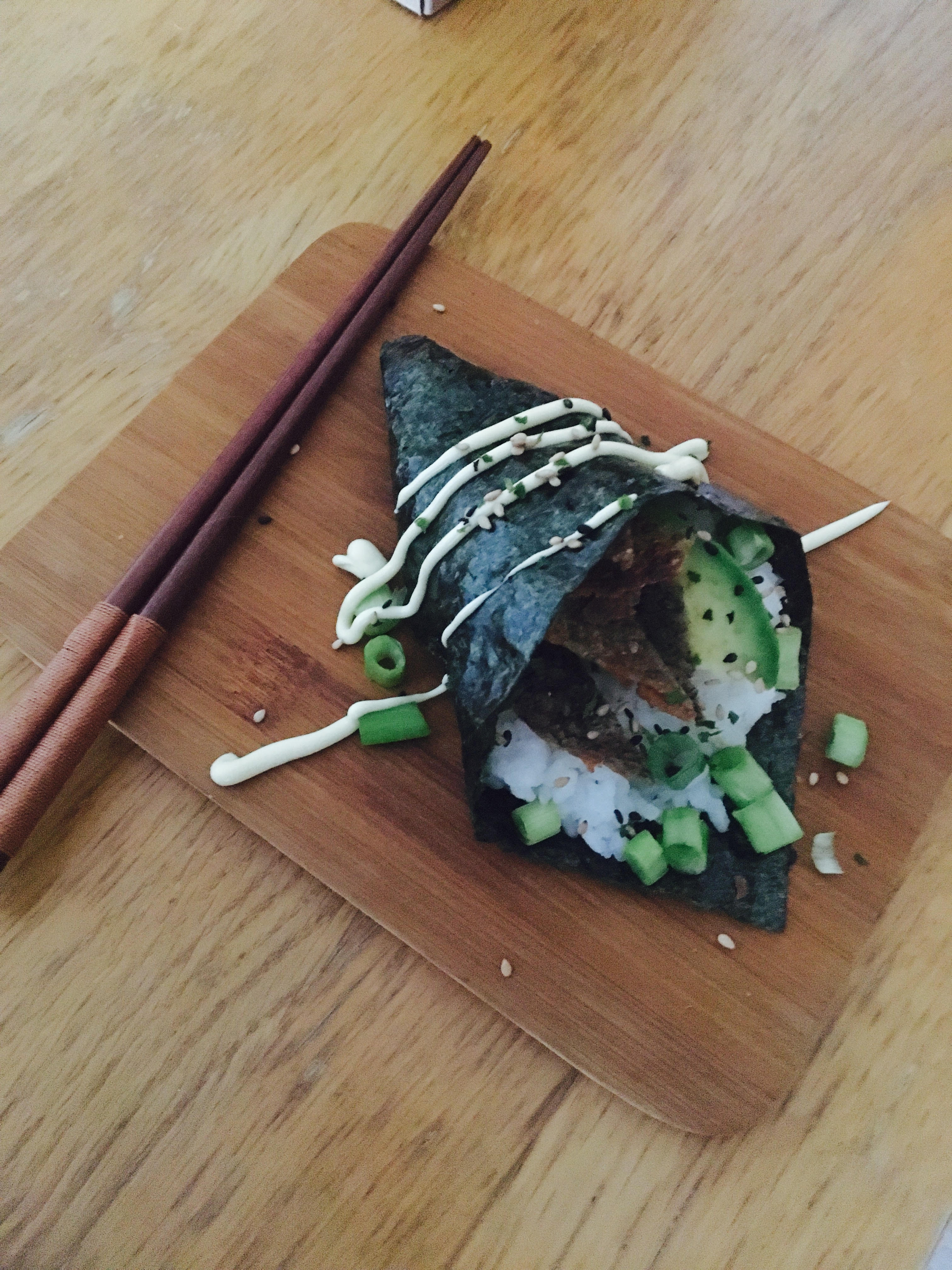 Salmon Skin Temaki