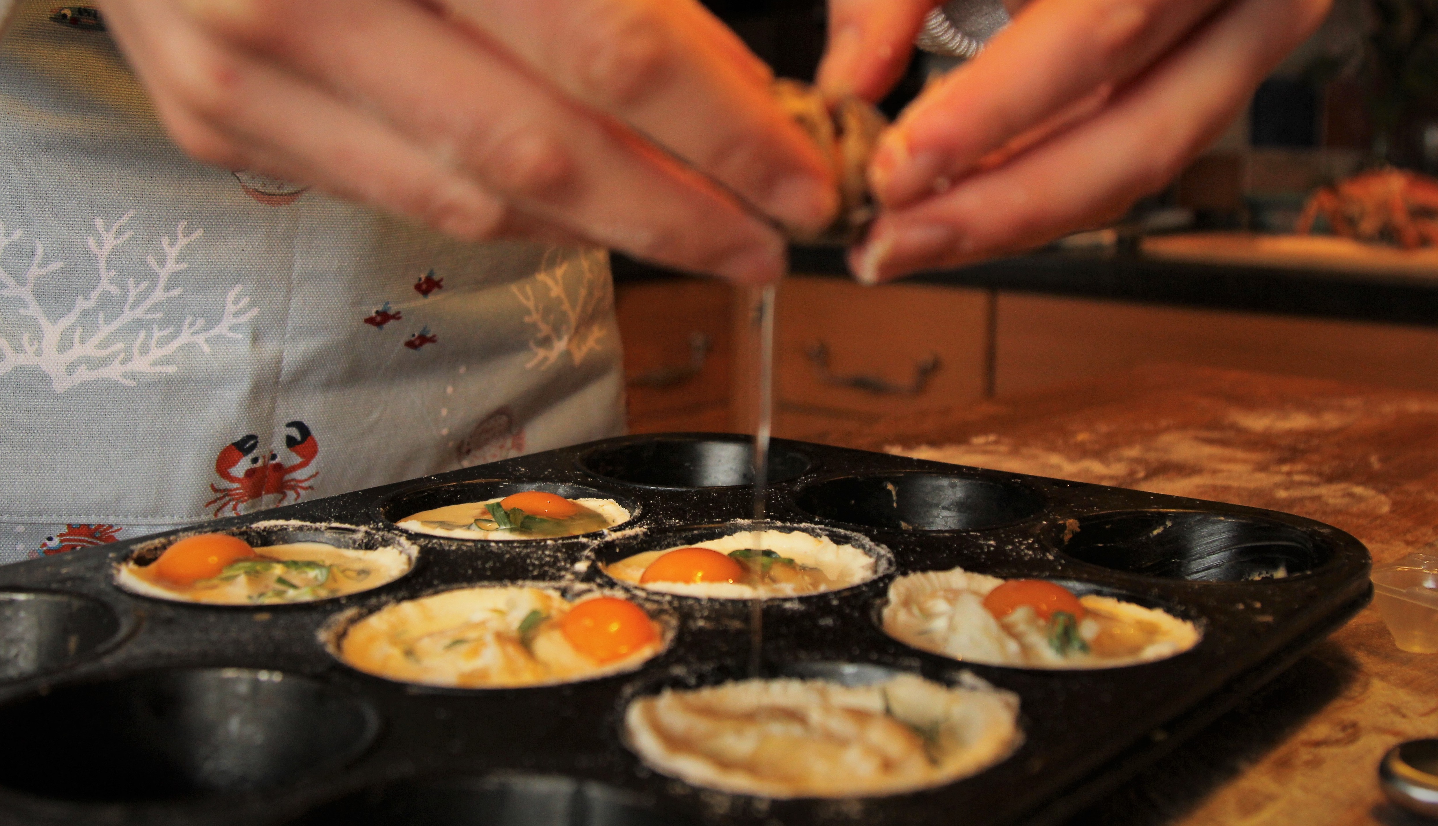 Smoked Haddock &  Quail Egg Quiches