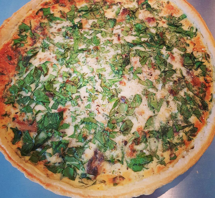 Smoked Mackerel & Spinach Quiche