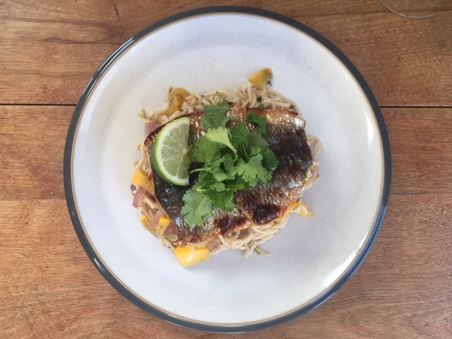 Thai spiced herring with lime and coriander