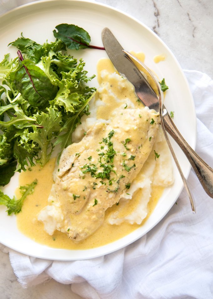 Torbay Sole with Sorrel Sauce