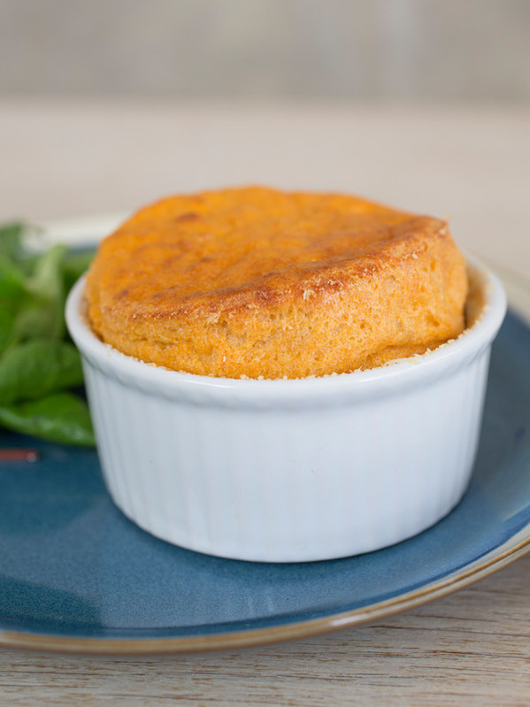 Brown Crab and Gruyère Soufflé