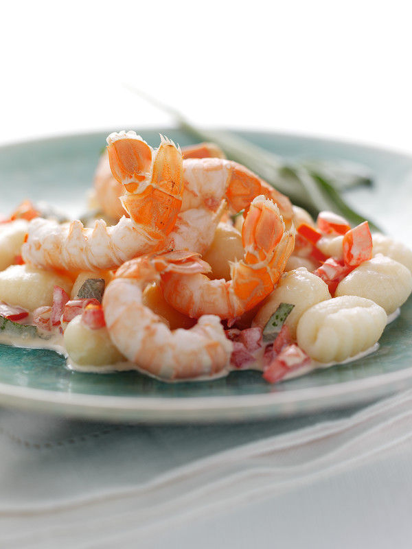 Langoustine with Goat's Cheese Gnocchi