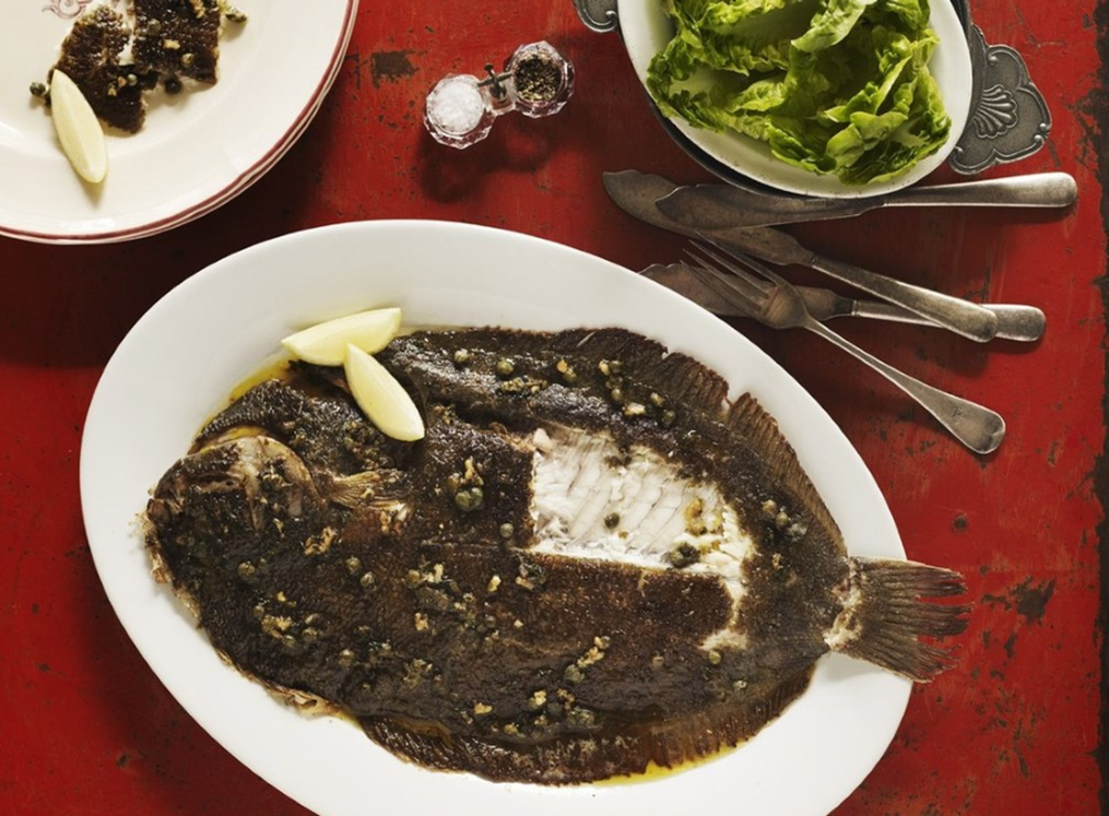 Brill with Capers & Brown Butter